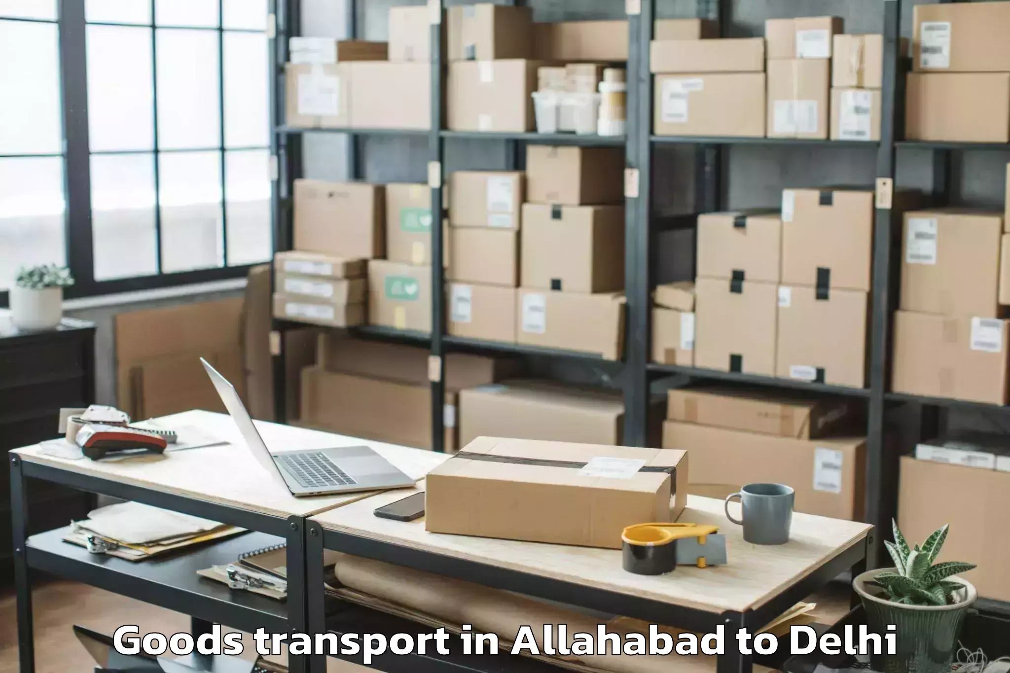 Easy Allahabad to Defence Colony Goods Transport Booking